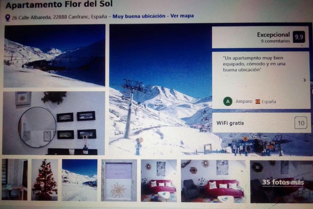 Atico La Flor Del Sol Apartment Canfranc Exterior photo